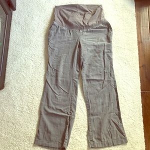 Gray maternity pants